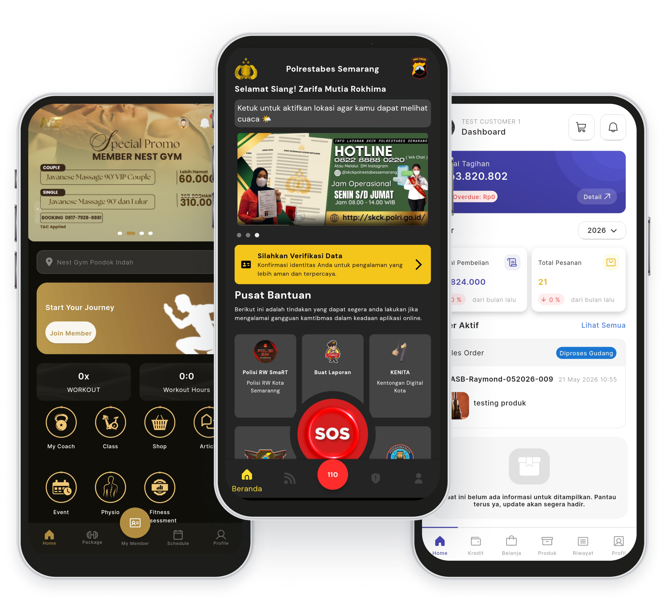 Contoh aplikasi website dan mobile karya CAN Creative